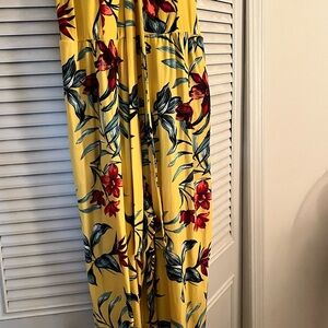Floral Yellow Jumpsuit